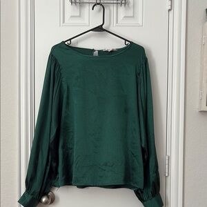Vine & Love Green Long Sleeve Blouse